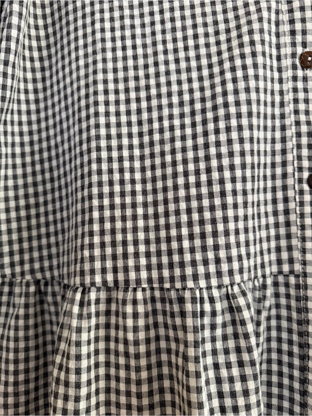 Petal & Pup | Black White Gingham Daria Print Tiered Dress - Size Medium / Large - Picture 3 of 6